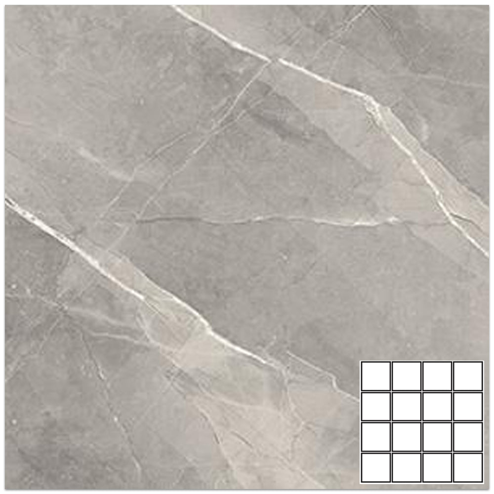 Tesoro Armani 3 x 3 12" x 12" Porcelain Mosaic