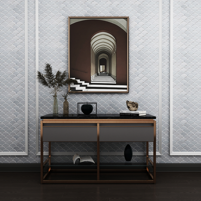 QDI Surfaces Fan 12" x 12" Porcelain Mosaic