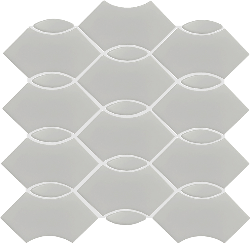 QDI Surfaces Wave 12" x 12" Porcelain Mosaic