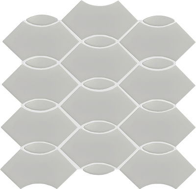 QDI Surfaces Wave 12" x 12" Porcelain Mosaic