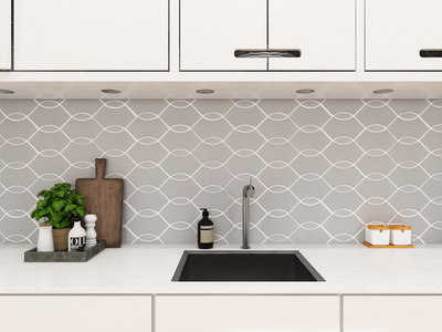 QDI Surfaces Wave 12" x 12" Porcelain Mosaic