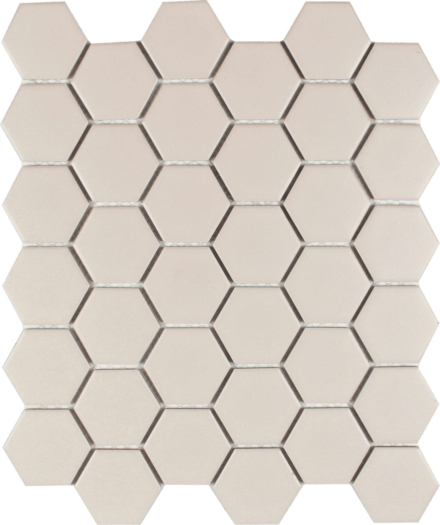 Tesoro Gallery 2" Hexagon 11" x 12.5" Porcelain Mosaic