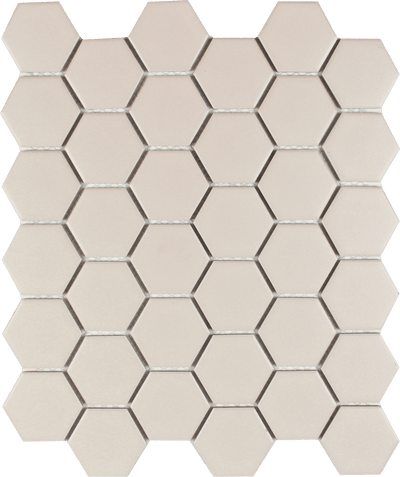 Tesoro Gallery 2" Hexagon 11" x 12.5" Porcelain Mosaic