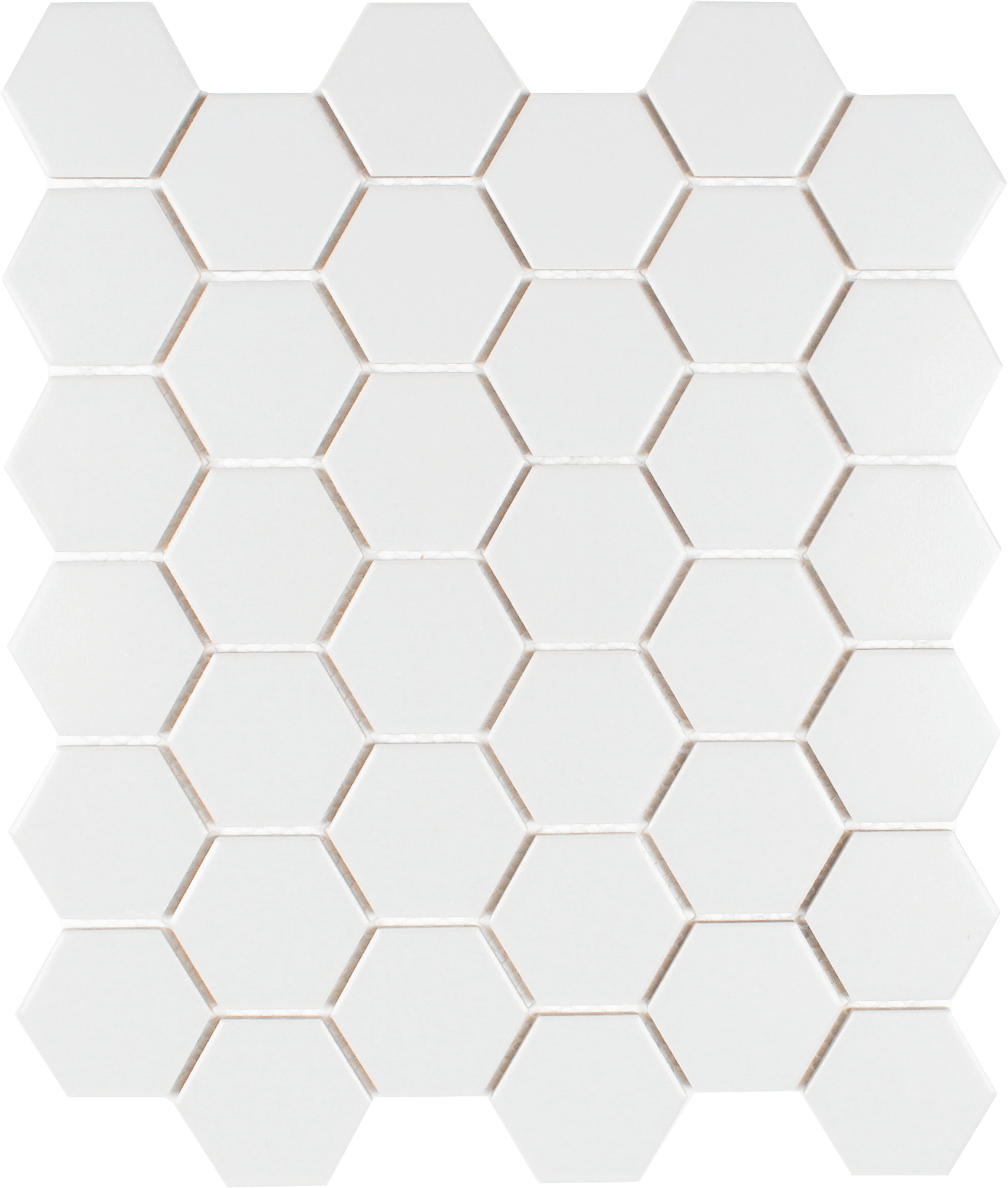 Tesoro Gallery 2" Hexagon 11" x 12.5" Porcelain Mosaic