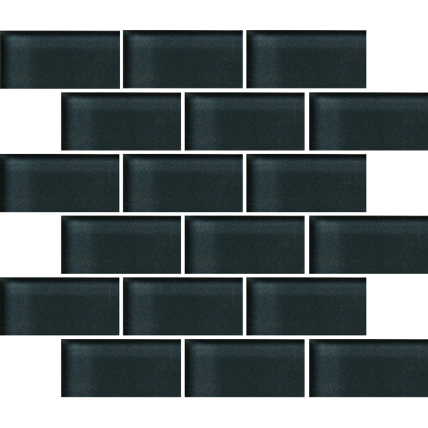 Crossville Glass Blox 2 x 4 Brick 12" x 12" Glass Mosaic