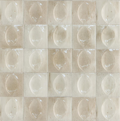 Tesoro Aquatica Gleeze 3D Egg 4" x 4" Porcelain Tile