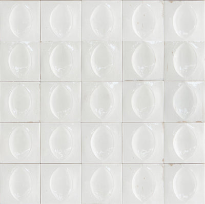 Tesoro Aquatica Gleeze 3D Egg 4" x 4" Porcelain Tile