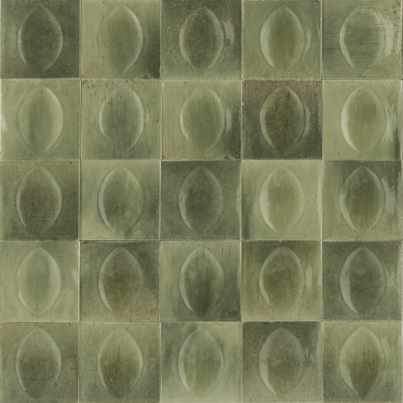 Tesoro Aquatica Gleeze 3D Egg 4" x 4" Porcelain Tile