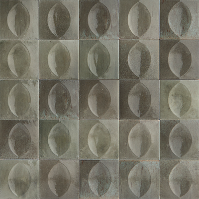 Tesoro Aquatica Gleeze 3D Egg 4" x 4" Porcelain Tile