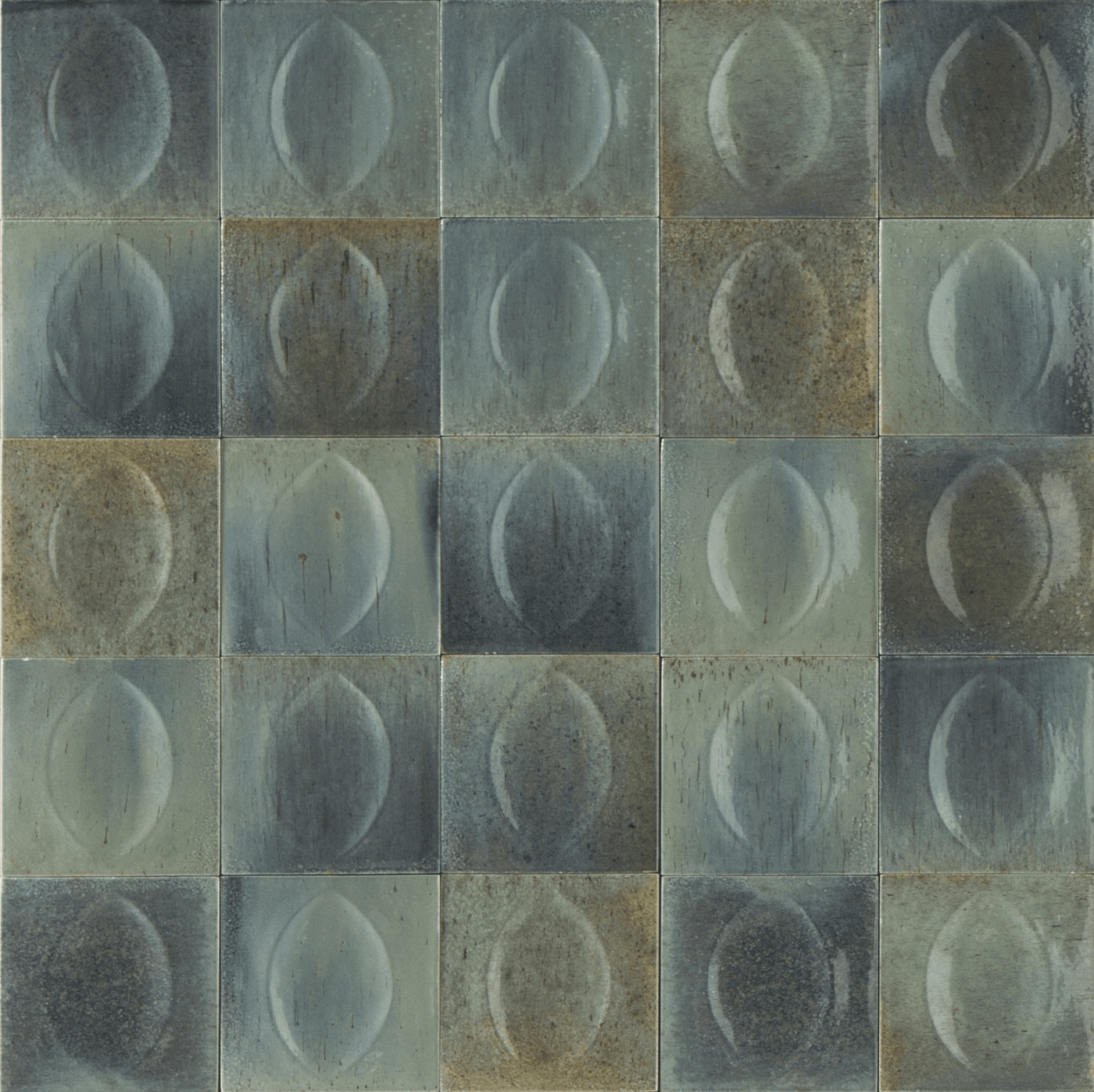 Tesoro Aquatica Gleeze 3D Egg 4" x 4" Porcelain Tile