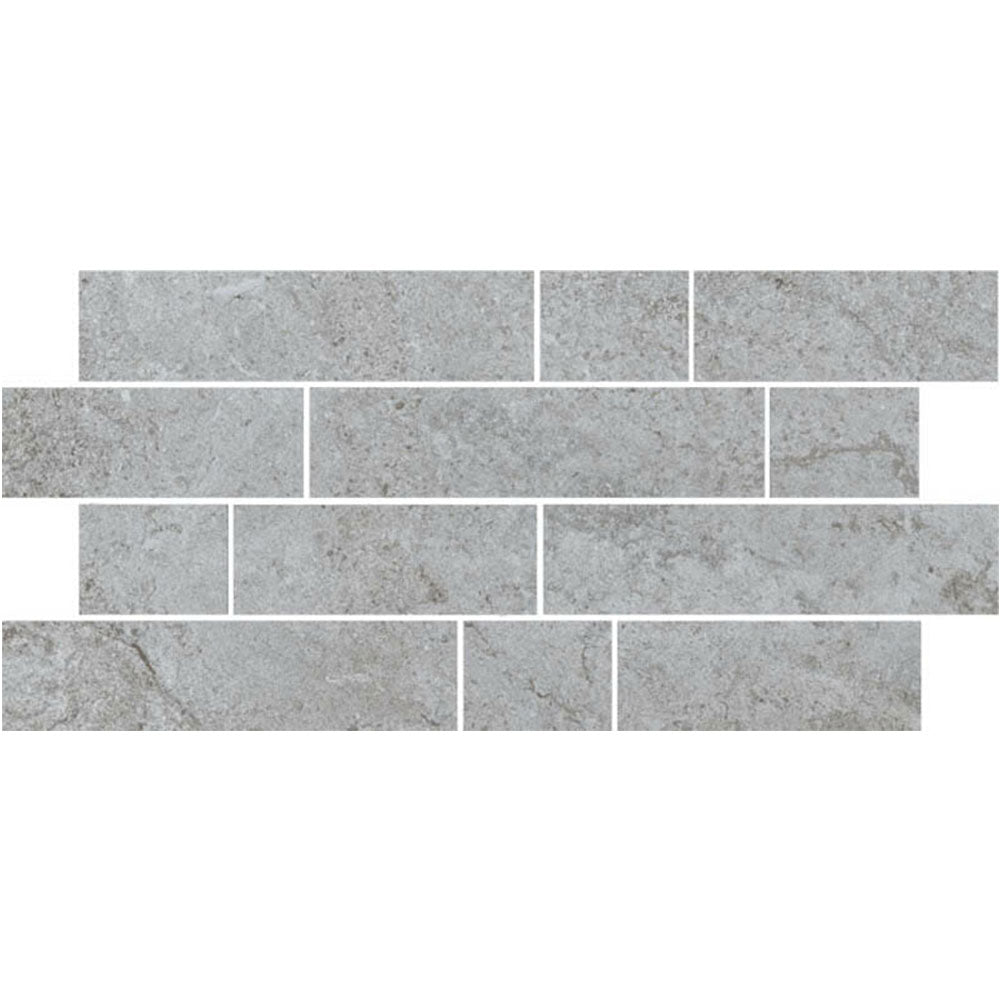 Del Conca USA Chamonix Brick 12" x 24" Porcelain Mosaic