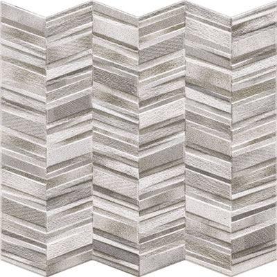 Tesoro Chevron 17" x 17" Porcelain Tile