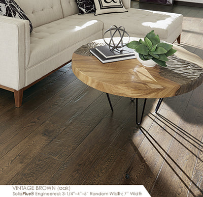 Somerset Hand Crafted RW x RL Hardwood Plank Royal Brown