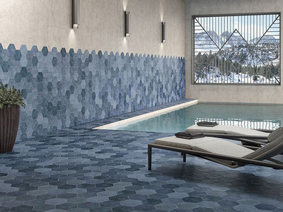 MIR Mosaic Hexa 9.05" x 10.63" Porcelain Tile