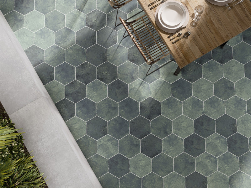 MIR Mosaic Hexa 9.05" x 10.63" Porcelain Tile