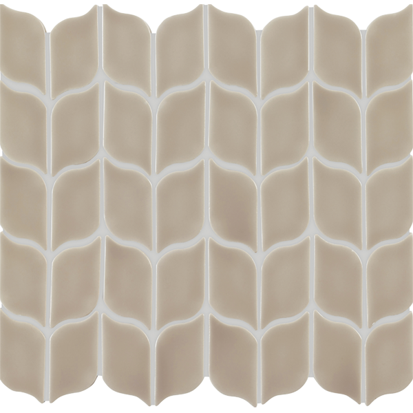 Crossville Handwritten Leaf 12" x 12" Ceramic Mosaic