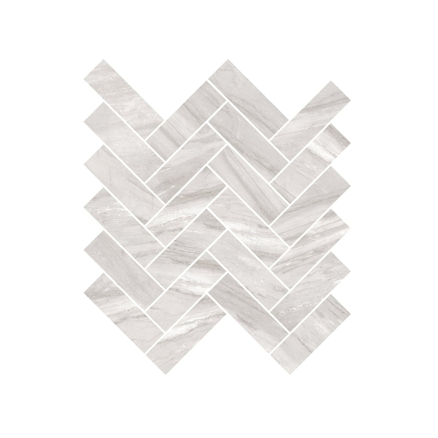 Milestone Epic Herringbone 12" x 15" Porcelain Mosaic