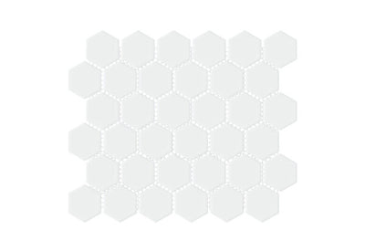 Happy Floors Artisan 2" Hexagon Grip 11" x 12.5" Porcelain Mosaic