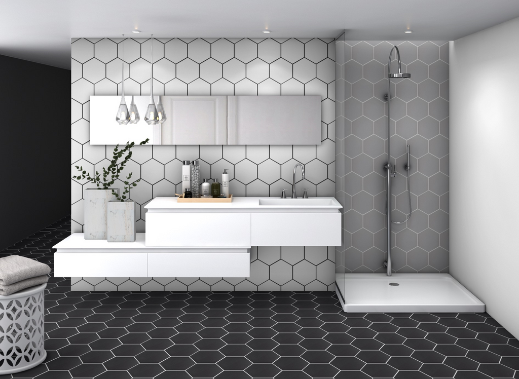 Prestige Hex10 8.66" x 9.84" Porcelain Tile