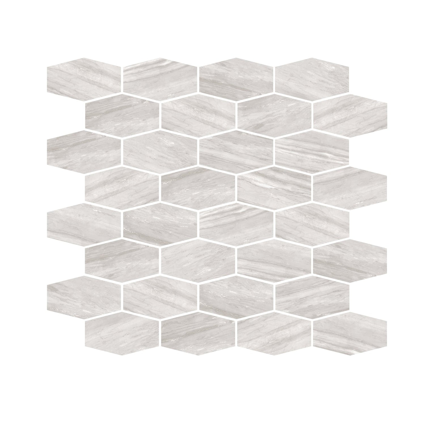 Milestone Epic Hexagon 11" x 12" Porcelain Mosaic