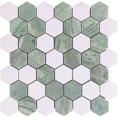 MIR Mosaic Ireland Hex 11.8" x 11.8" Natural Stone Mosaic