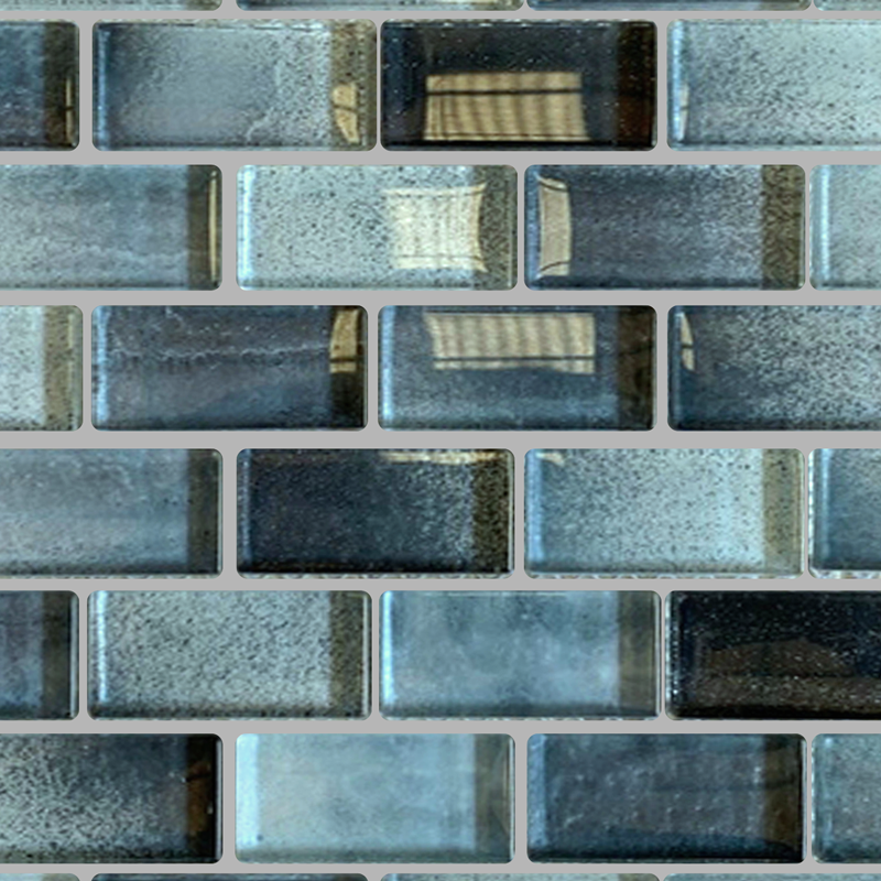 QDI Surfaces Islands 1 x 2 12" x 12" Glass Mosaic