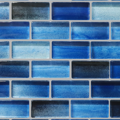 QDI Surfaces Islands 1 x 2 12" x 12" Glass Mosaic