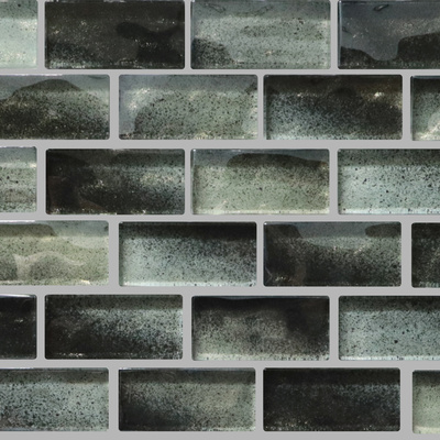 QDI Surfaces Islands 1 x 2 12" x 12" Glass Mosaic