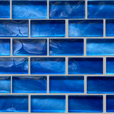 QDI Surfaces Islands 1 x 2 12" x 12" Glass Mosaic