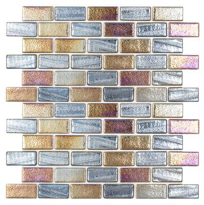 QDI Surfaces Illusions 1 x 2 12" x 12" Glass Mosaic