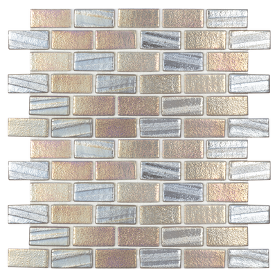 QDI Surfaces Illusions 1 x 2 12" x 12" Glass Mosaic