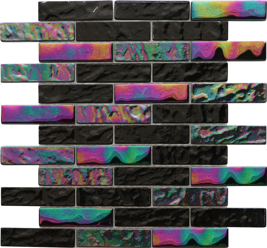 QDI Surfaces Inspire 1 x 4 12" x 12" Glass Mosaic