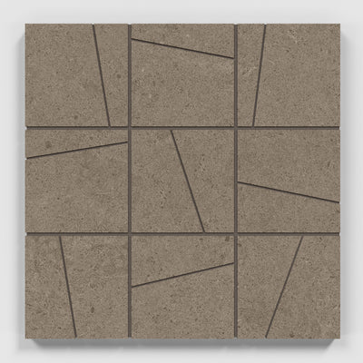 Crossville Argent 2.0 4 x 4 Random 12" x 12" Porcelain Mosaic