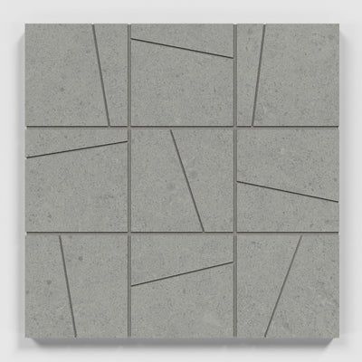 Crossville Argent 2.0 4 x 4 Random 12" x 12" Porcelain Mosaic