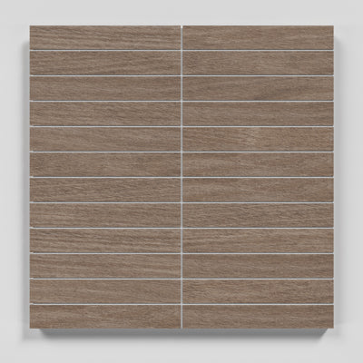 Crossville Rural Retreat 1 x 6 Stacked 11" x 12" Porcelain Mosaic