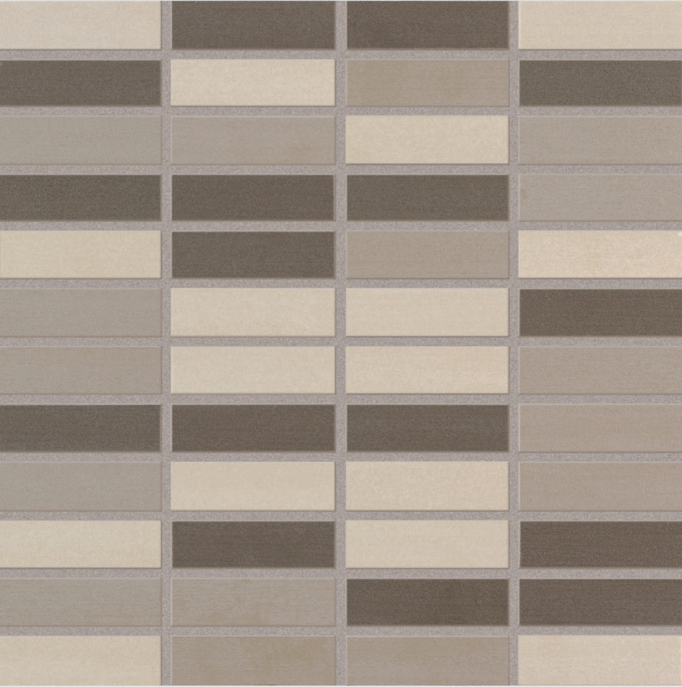Crossville Shades 2.0 1 x 3 Blended 12" x 12" Porcelain Mosaic