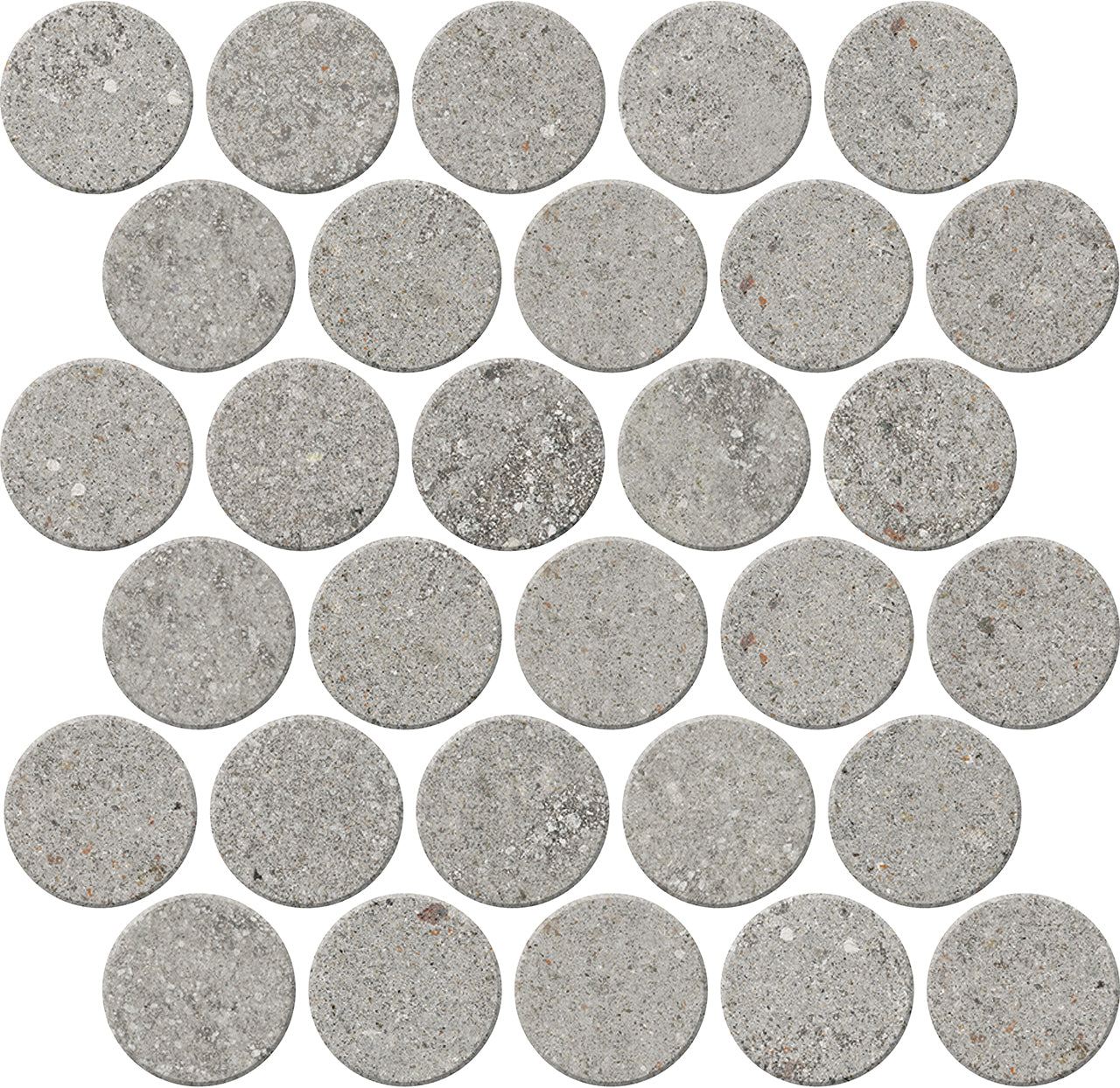 Crossville Trajectory 2.5" Circle 14" x 14" Porcelain Mosaic