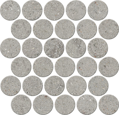 Crossville Trajectory 2.5" Circle 14" x 14" Porcelain Mosaic