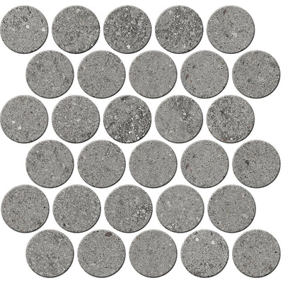 Crossville Trajectory 2.5" Circle 14" x 14" Porcelain Mosaic