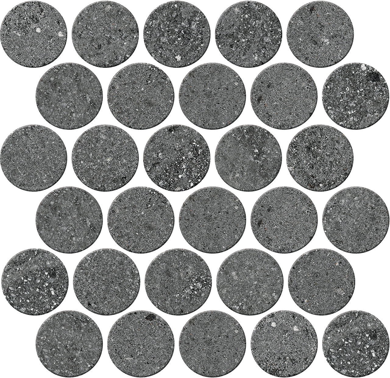 Crossville Trajectory 2.5" Circle 14" x 14" Porcelain Mosaic