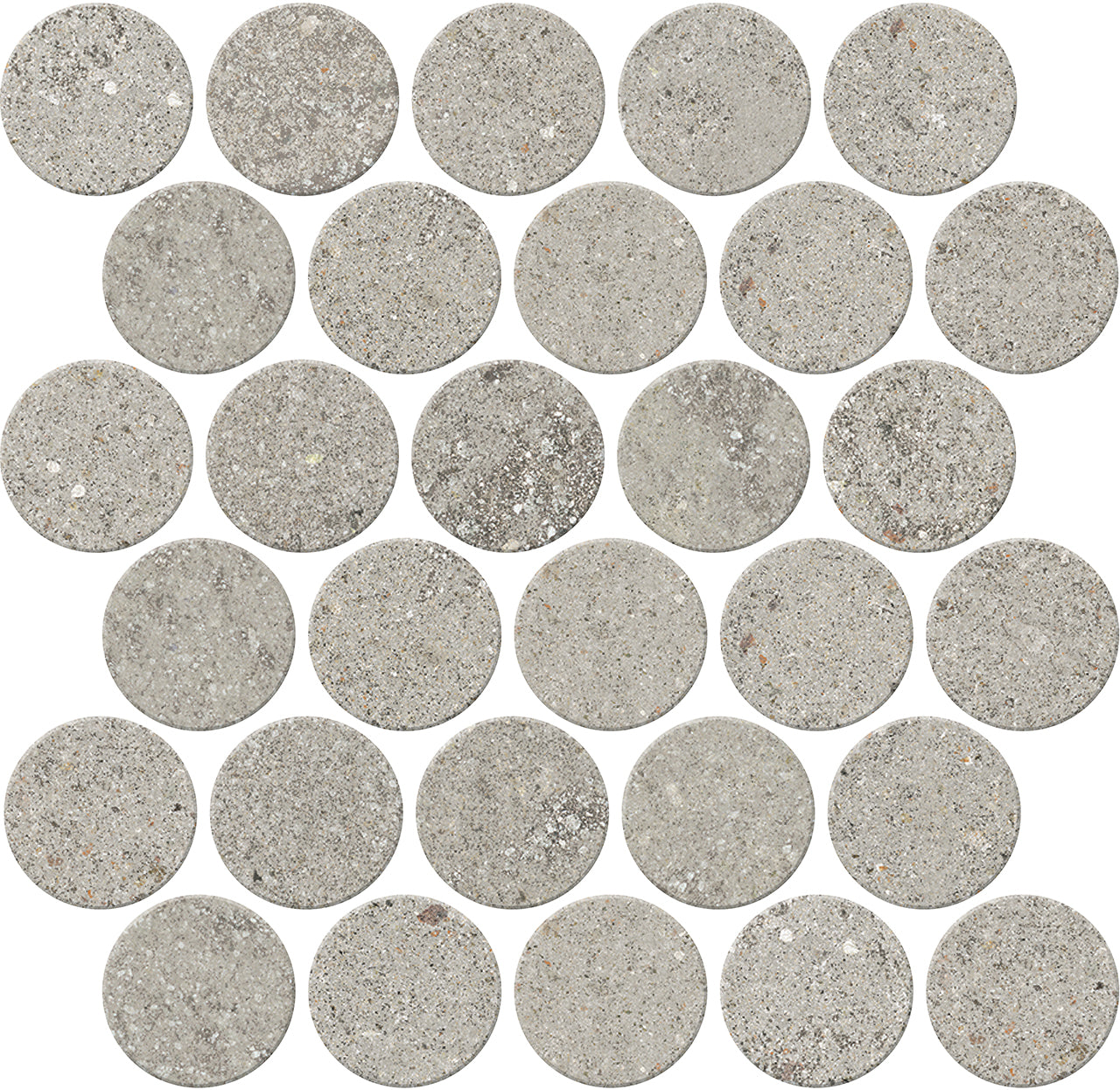 Crossville Trajectory 2.5" Circle 14" x 14" Porcelain Mosaic