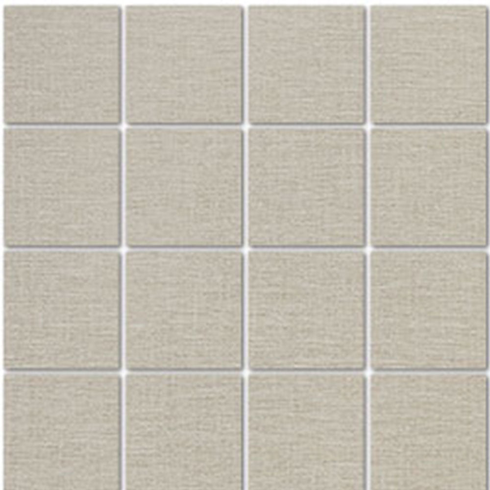 Tesoro Natural Linen 3 x 3 12" x 12" Porcelain Mosaic