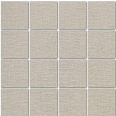 Tesoro Natural Linen 3 x 3 12" x 12" Porcelain Mosaic