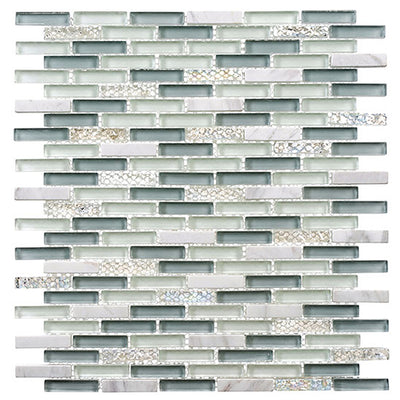 Jewel 10.25" x 11.5" Glass Mosaic