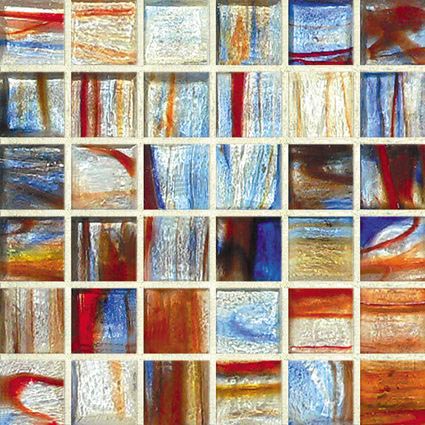 Hirsch Jewelstone 1 x 1 12" x 12" Glass Mosaic