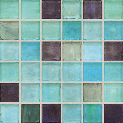 Hirsch Blended Ice 1 x 1 12.5" x 12.5" Glass Mosaic
