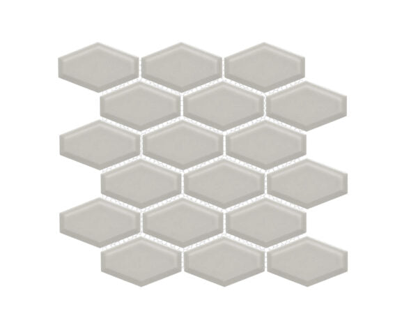 Happy Floors Artisan Elongated Hexagon 10.5" x 11" Porcelain Mosaic