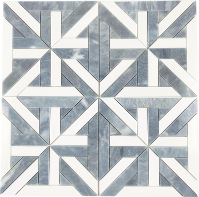 Tesoro Waterjet Karo 12" x 12" Natural Stone Mosaic