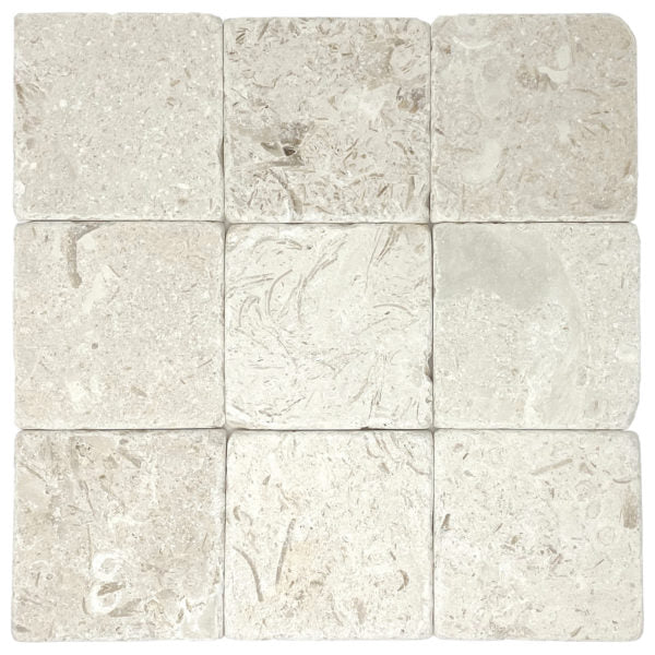 Patara Stone Limestone 4" x 4" Limestone Tile