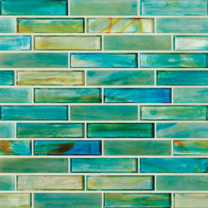 Hirsch Linea 1 x 4 12" x 13.80" Glass Mosaic